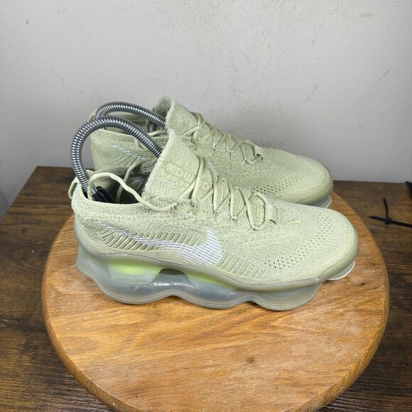Nike Air Max Scorpion Flyknit Olive Aura Green Shoes Women's Size 9 DJ4702-300